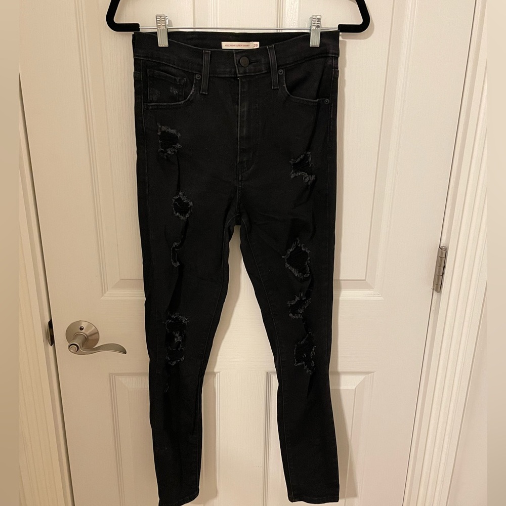 Women’s Levi (MILE HIGH SUPER SKINNY) Jeans, Size 29